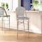 Flash Furniture Marseille Stackable IndoorOutdoor French Bistro 30 High Barstool, BlackWhite and Light Bamboo SDA-AD642107-BS-BLKWH-LTNAT-GG - alternate 3